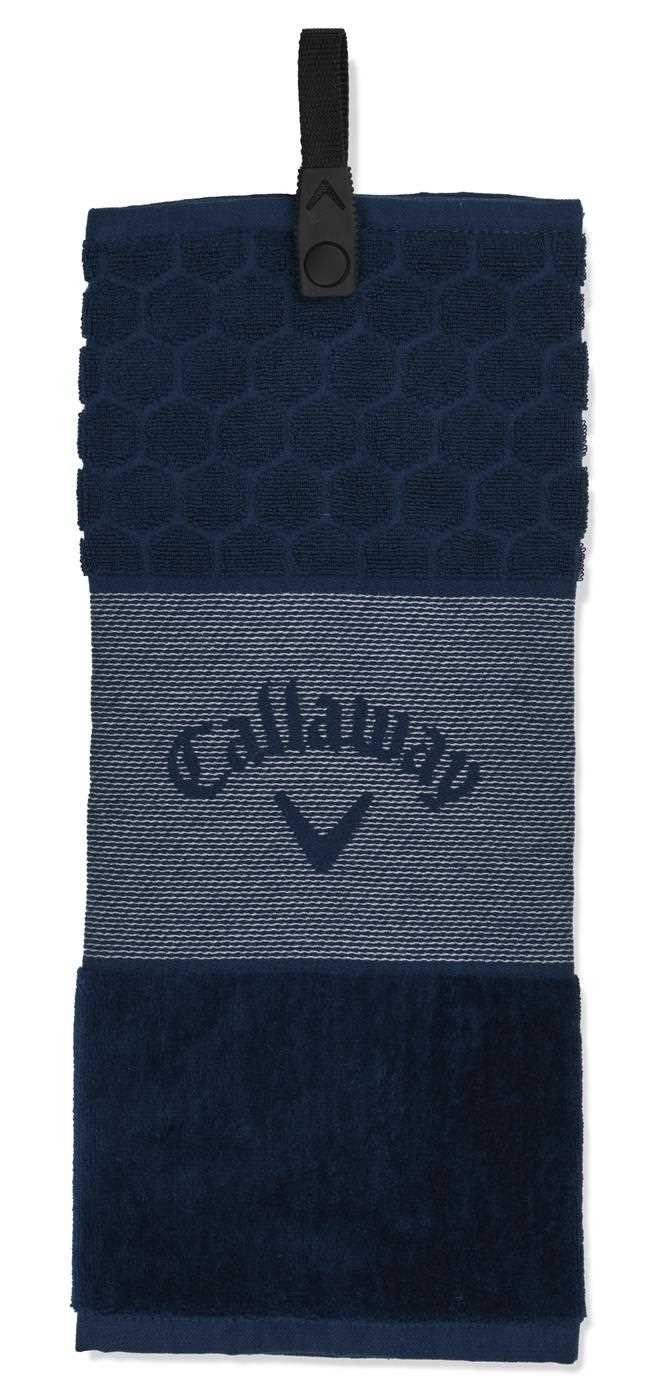 Callaway Tri-Fold 23 asciugamano da golf 16"x21" (40x53 cm), blu navy