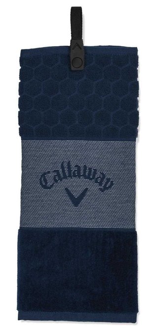 Callaway Tri-Fold 23 asciugamano da golf 16"x21" (40x53 cm), blu navy