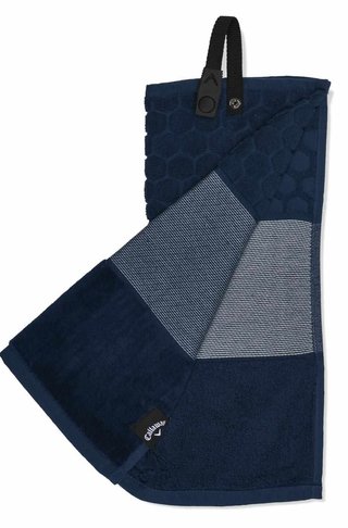 Callaway Tri-Fold 23 asciugamano da golf 16"x21" (40x53 cm), blu navy