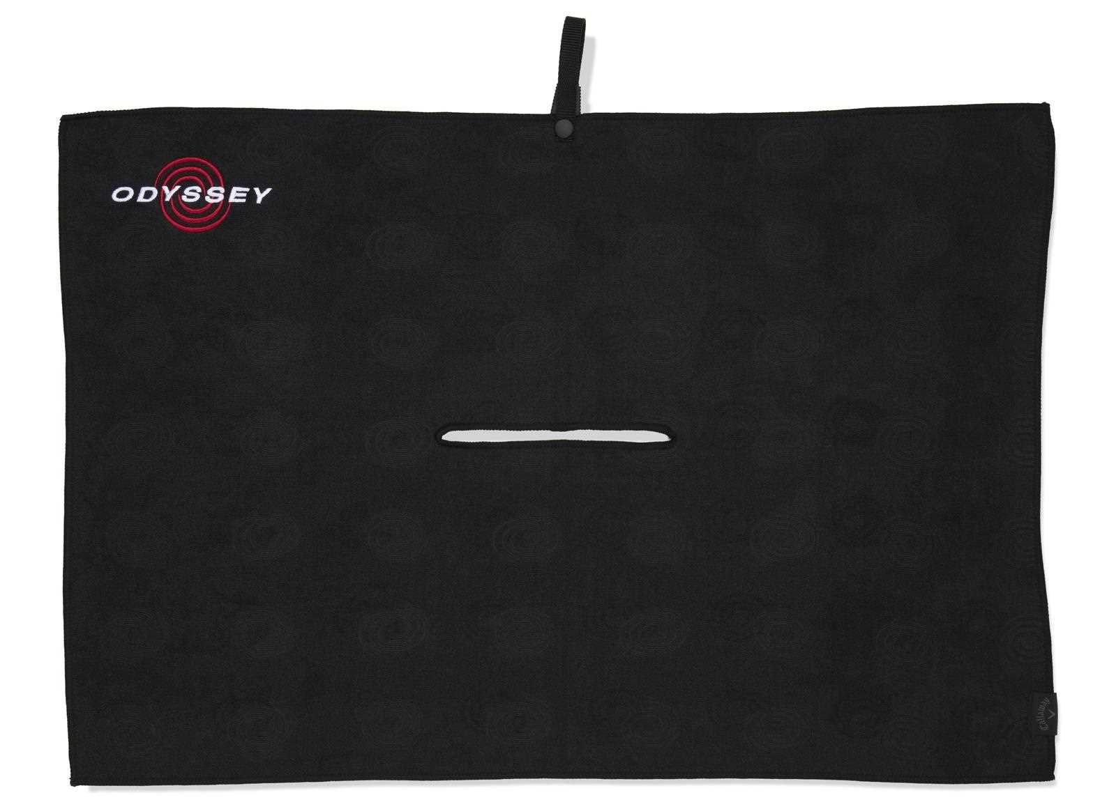 Odyssey Microfiber asciugamano da golf 30"x20" (76x50cm), nero