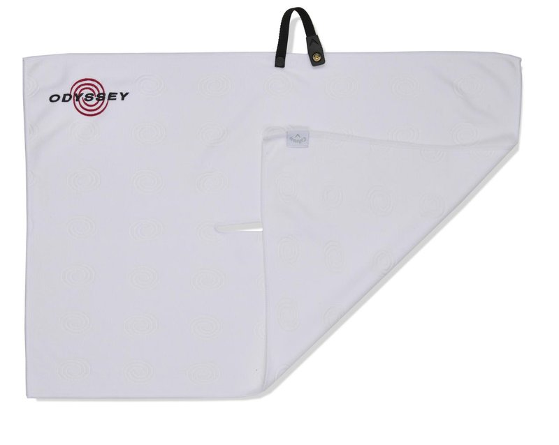 Odyssey Microfiber asciugamano da golf 30"x20" (76x50cm), bianco
