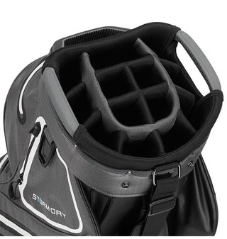 TaylorMade Storm-Dry Waterproof cart bag, nero/grigio