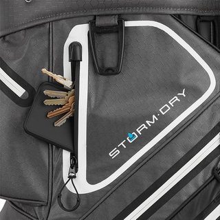 TaylorMade Storm-Dry Waterproof cart bag, nero/grigio