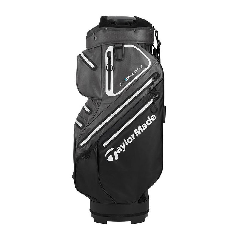 TaylorMade Storm-Dry Waterproof cart bag, nero/grigio