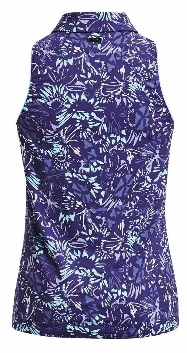 Under Armour Iso-Chill Sleeveless polo da donna, sonar blue