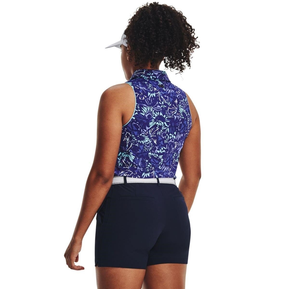 Under Armour Iso-Chill Sleeveless polo da donna, sonar blue