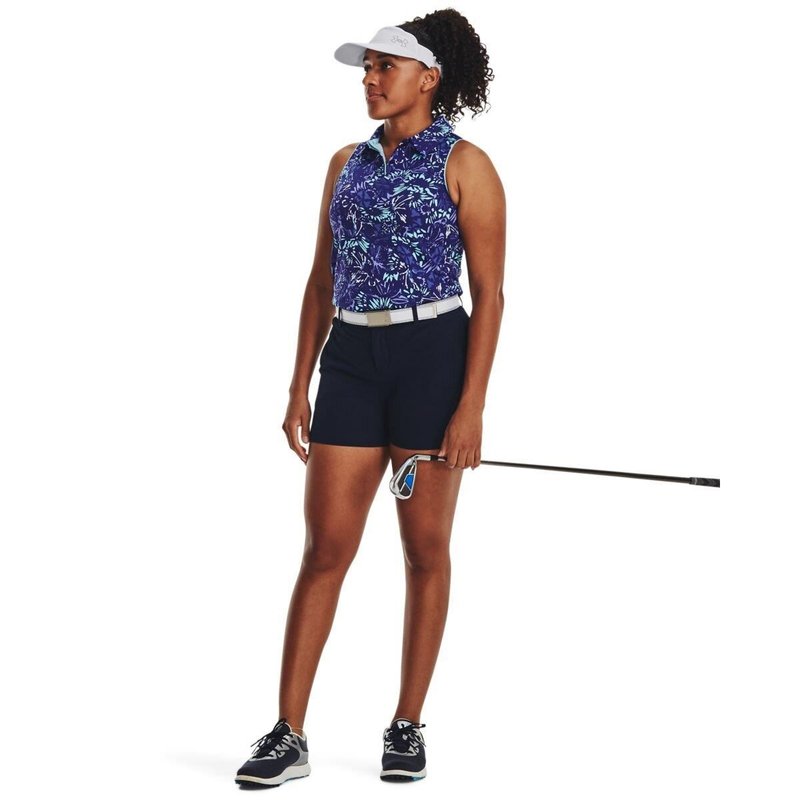 Under Armour Iso-Chill Sleeveless polo da donna, sonar blue