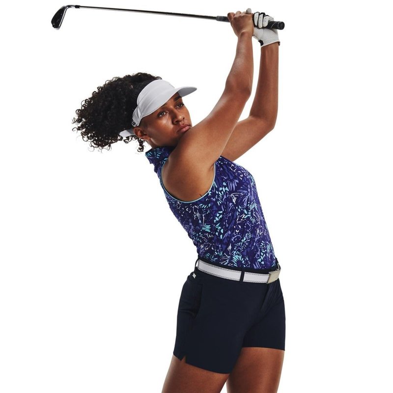 Under Armour Iso-Chill Sleeveless polo da donna, sonar blue