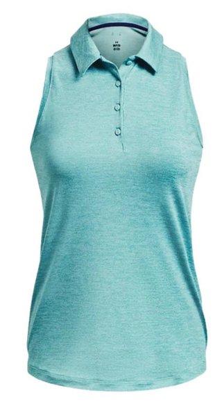 Under Armour Playoff Sleeveless polo da donna, blu