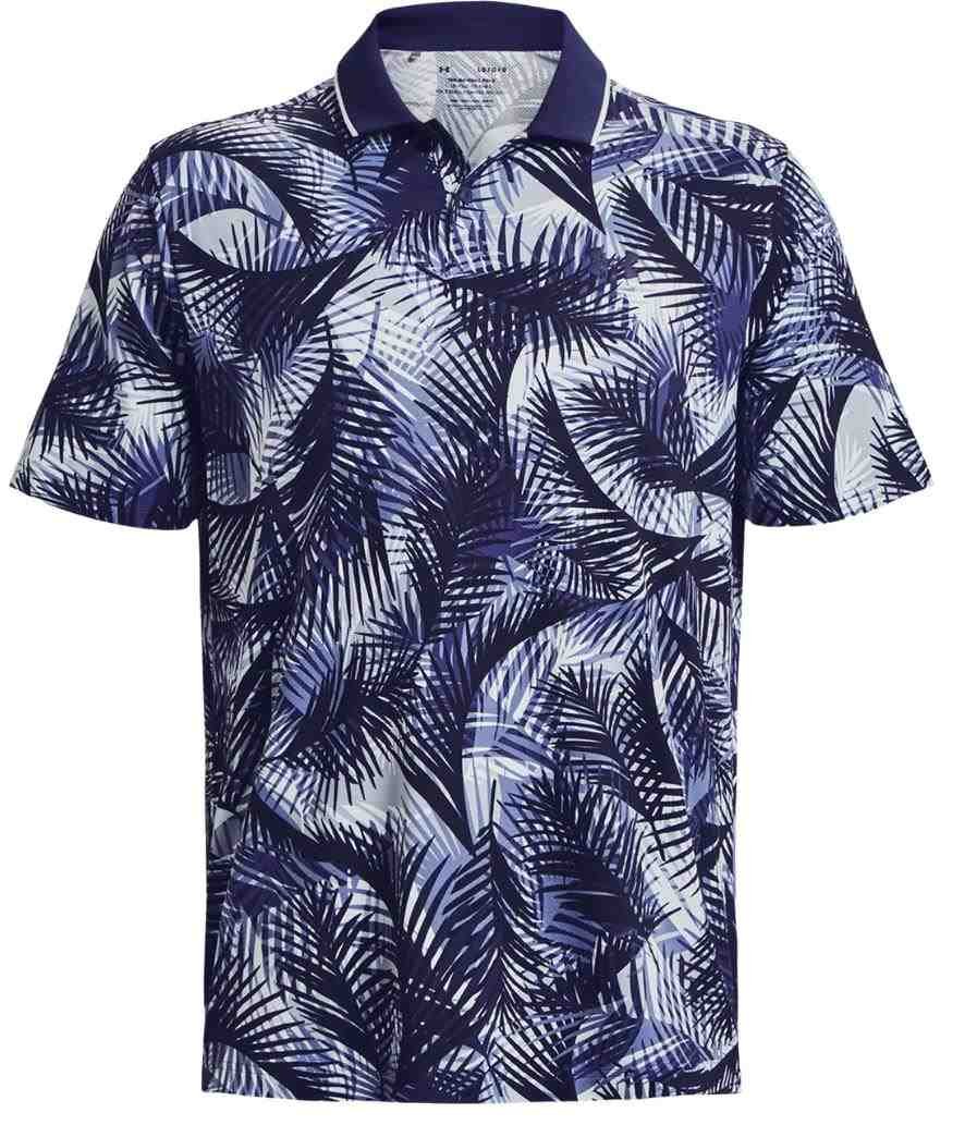 Under Armour Iso-Chill Graphic Palm polo da uomo, navy