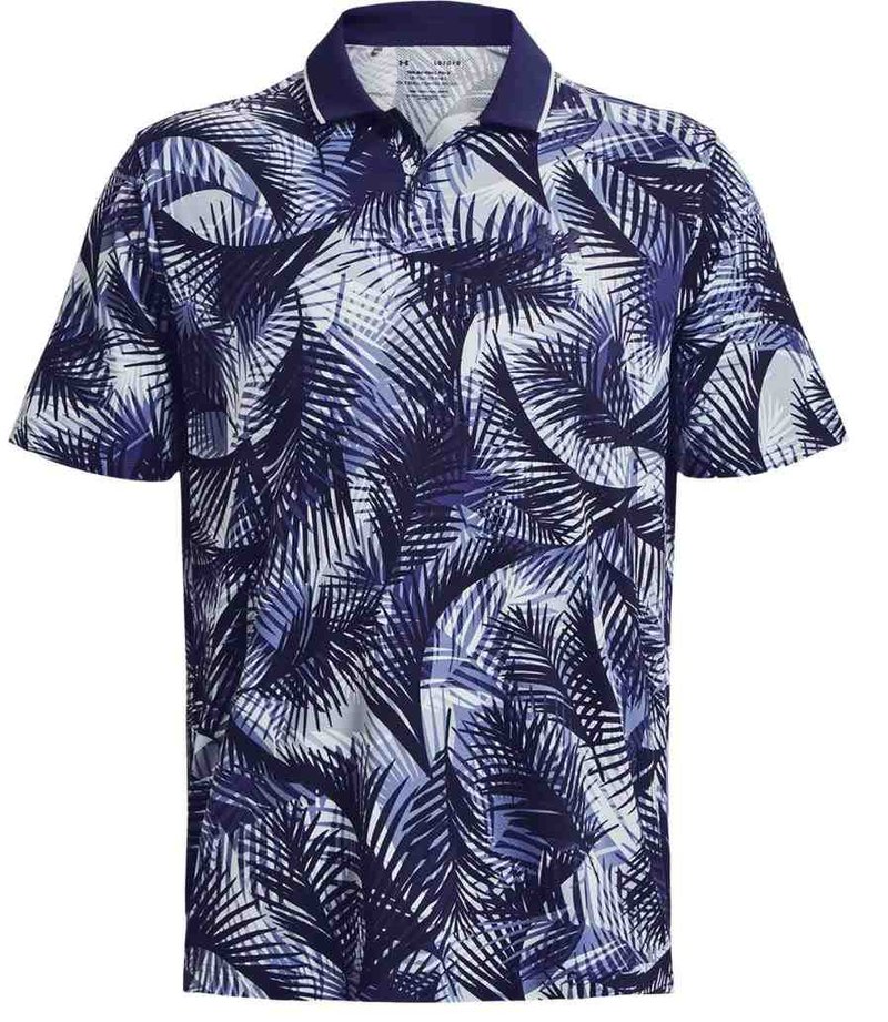 Under Armour Iso-Chill Graphic Palm polo da uomo, navy