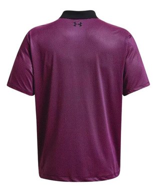 Under Armour Performance 3.0 Printed polo da uomo, nero/rosa
