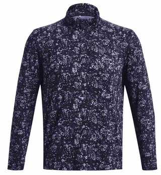 Under Armour Playoff Printed 1/4 Zip felpa da uomo, navy