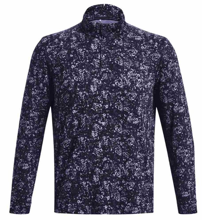 Under Armour Playoff Printed 1/4 Zip felpa da uomo, navy