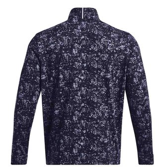 Under Armour Playoff Printed 1/4 Zip felpa da uomo, navy
