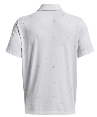 Under Armour Playoff 3.0 Printed polo da uomo, bianco/blu statico