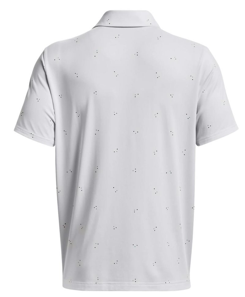 Under Armour Playoff 3.0 Printed polo da uomo, bianco/blu statico