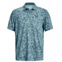 Under Armour Playoff 3.0 Printed polo da uomo, still water/static blue