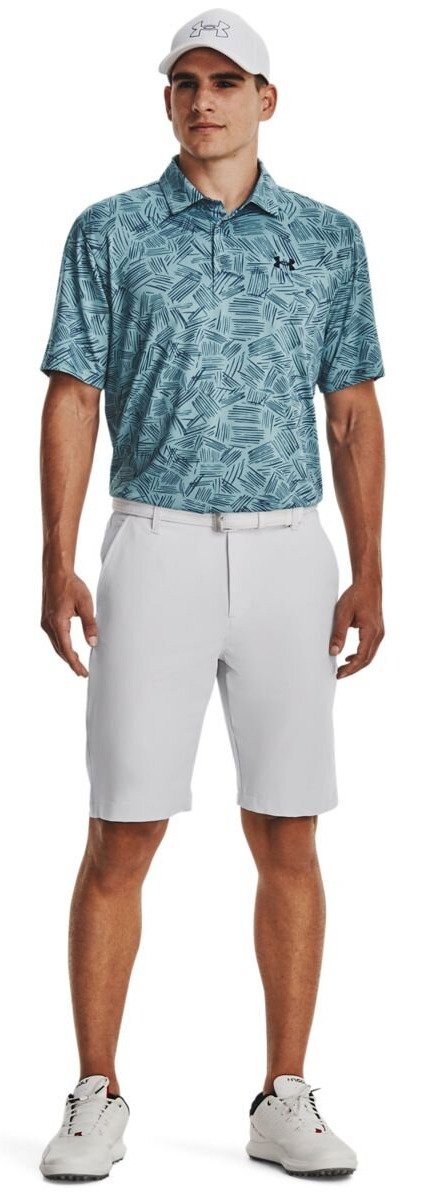Under Armour Playoff 3.0 Printed polo da uomo, still water/static blue