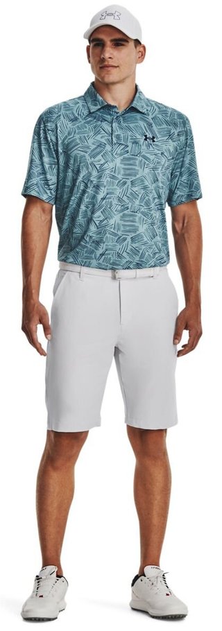 Under Armour Playoff 3.0 Printed polo da uomo, still water/static blue