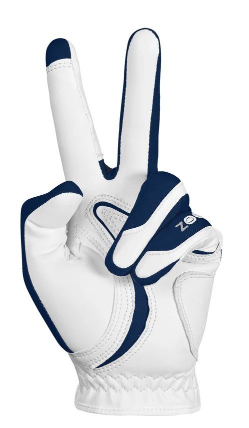 Zoom Zoom Hybrid guanto da golf uomo, bianco/blu