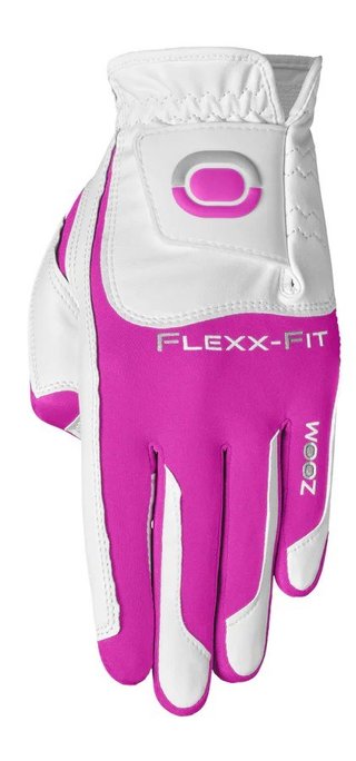 Zoom Zoom Hybrid guanto da golf donna, bianco/rosa