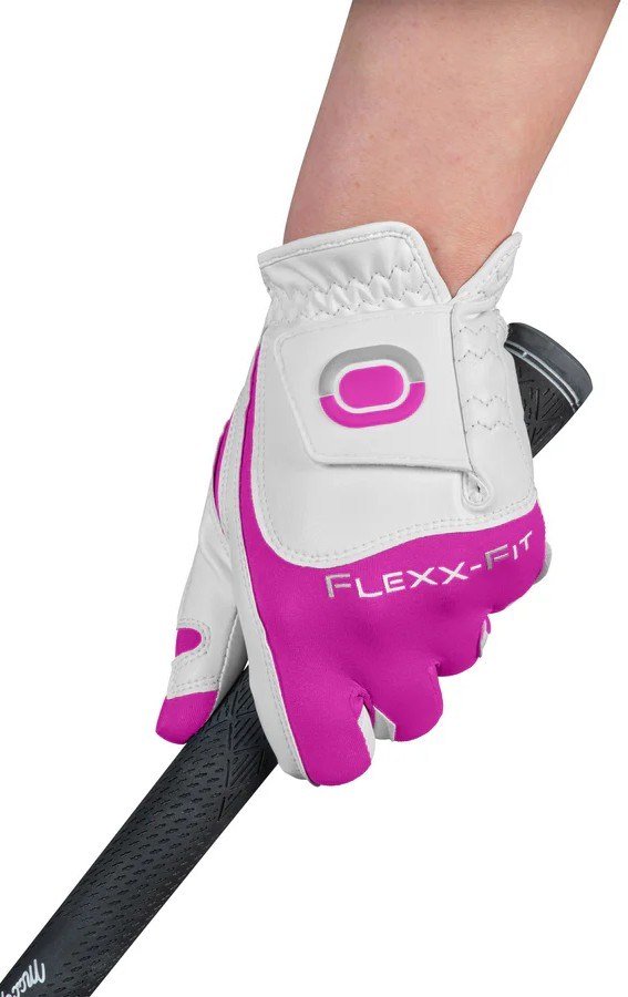 Zoom Zoom Hybrid guanto da golf donna, bianco/rosa
