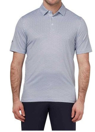 Callaway Trademark Ombre Chev Print polo uomo, bright white