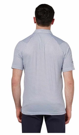 Callaway Trademark Ombre Chev Print polo uomo, bright white