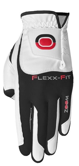 Zoom Zoom Hybrid guanto da golf da uomo, bianco/nero/rosso