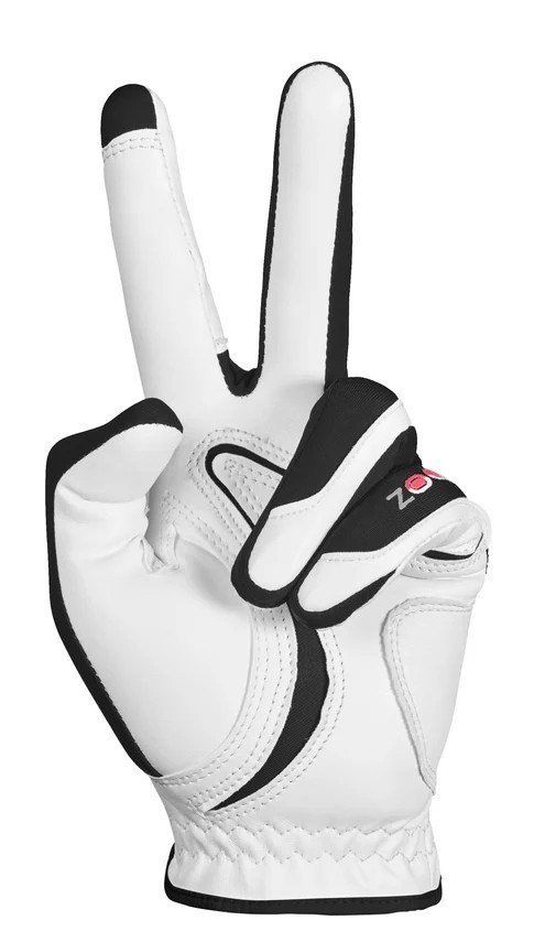 Zoom Zoom Hybrid guanto da golf donna, bianco/nero