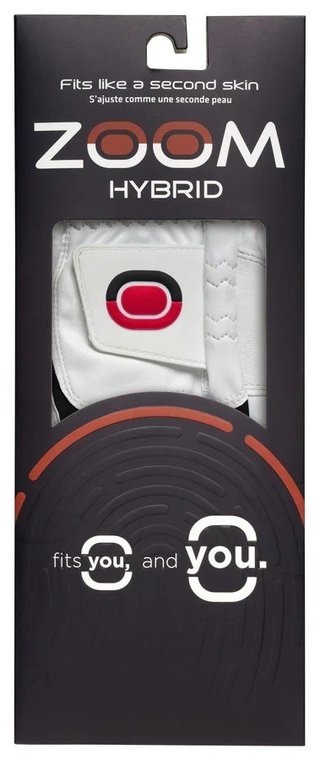 Zoom Zoom Hybrid guanto da golf donna, bianco/nero
