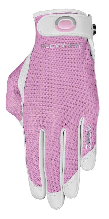 Zoom Zoom Sun Style guanto da golf donna, bianco/rosa