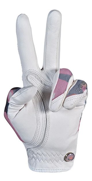 Zoom Zoom Sun Style guanto da golf donna, bianco/rosa