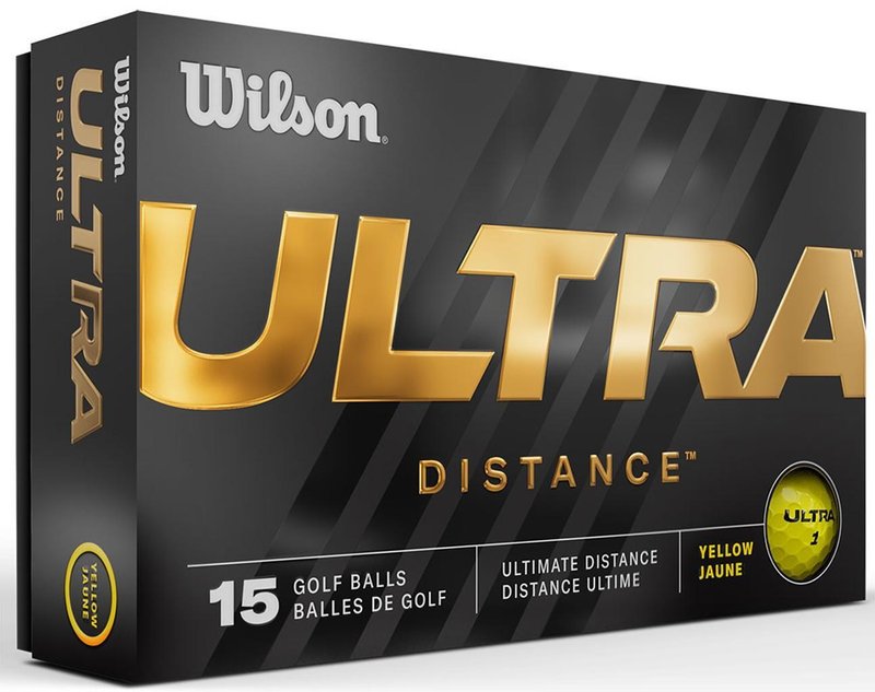 Wilson Ultra Distance palline da golf, gialle