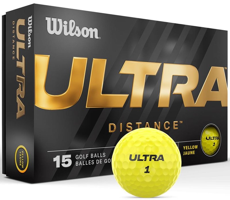 Wilson Ultra Distance palline da golf, gialle