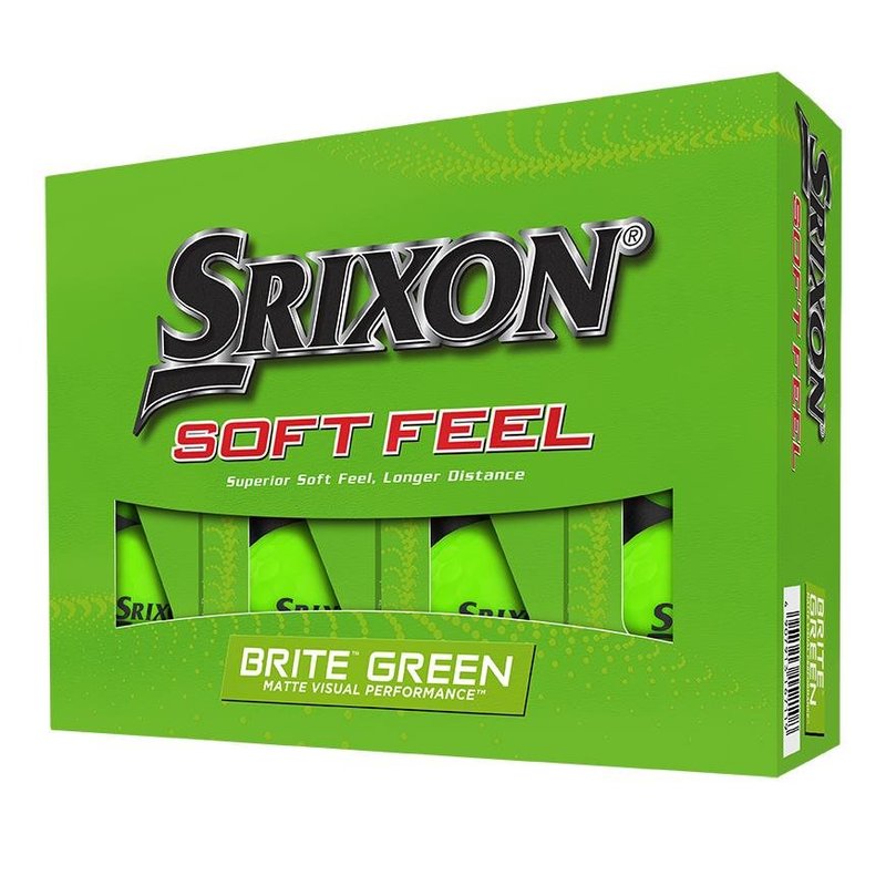 Srixon Soft Feel Brite palline da golf 2023, verdi