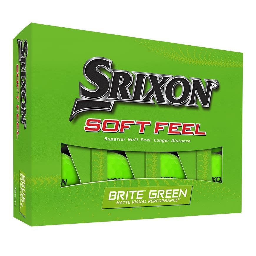 Srixon Soft Feel Brite palline da golf 2023, verdi