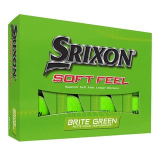 Srixon Soft Feel Brite palline da golf 2023, verdi