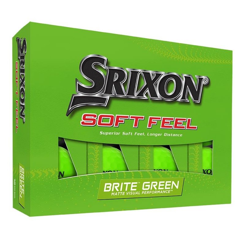 Srixon Soft Feel Brite palline da golf 2023, verdi