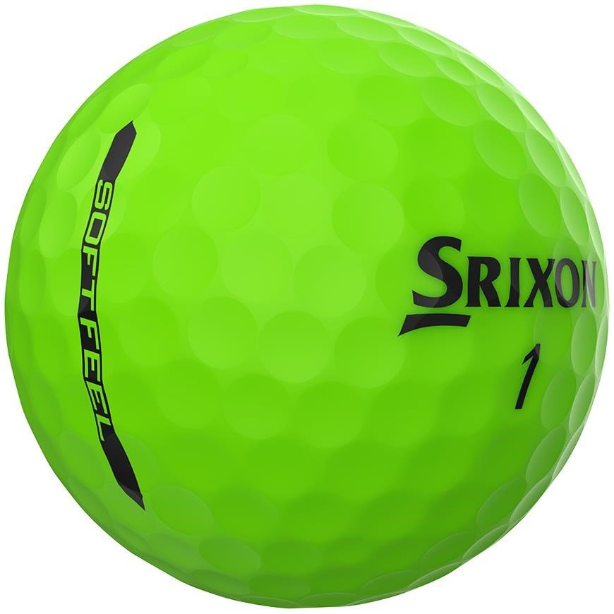 Srixon Soft Feel Brite palline da golf 2023, verdi