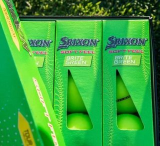 Srixon Soft Feel Brite palline da golf 2023, verdi