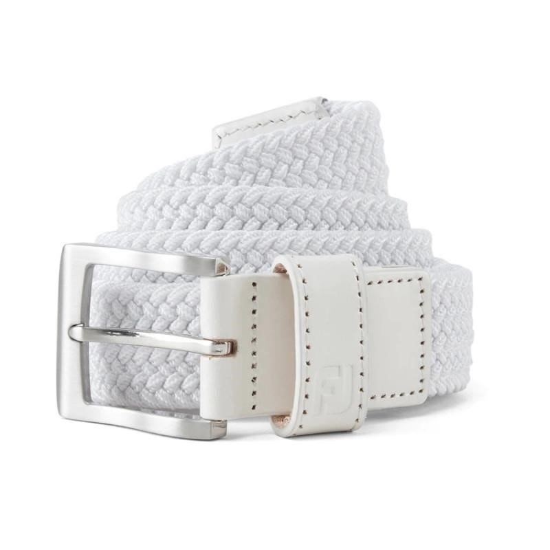 FootJoy Braided cintura da uomo, bianco