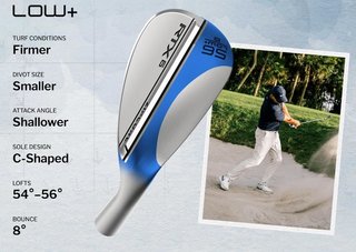 Cleveland RTX 6 ZipCore Tour Satin wedge da uomo, acciaio
