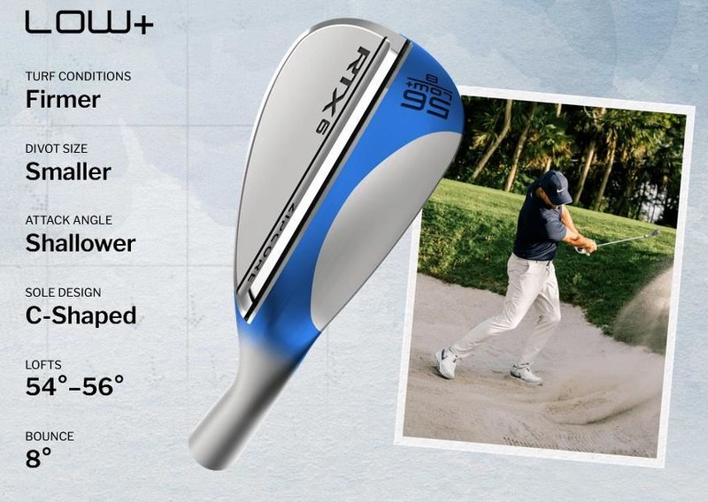 Cleveland RTX 6 ZipCore Tour Satin wedge da uomo, acciaio