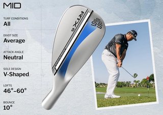 Cleveland RTX 6 ZipCore Tour Satin wedge da uomo, acciaio