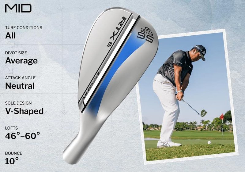 Cleveland RTX 6 ZipCore Tour Satin wedge da uomo, acciaio