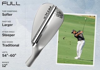 Cleveland RTX 6 ZipCore Tour Satin wedge da uomo, acciaio
