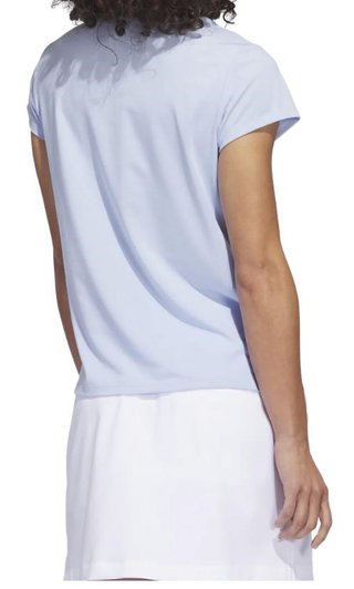 Adidas Go-To Heathered polo da donna, blue dawn mel