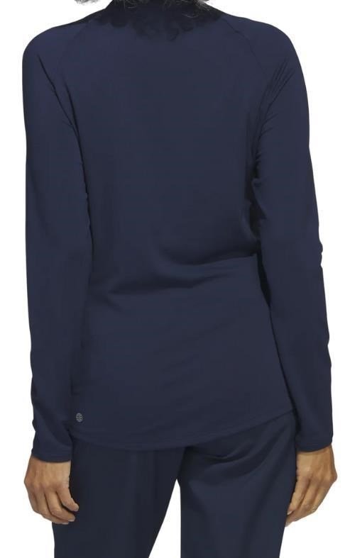 Adidas Solid Quarter Zip Long Sleeve felpa donna, collegiate navy